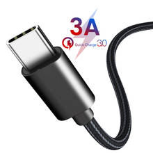 USB Type C Cable 3A Fast Charging USB C Data Cord Usb-C Charger For Samsung S10 S9 S8 Xiaomi MI 8 Redmi Note 7 Type-C Nylon 2024 - buy cheap