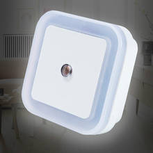 LED Induction Small Night Light Sensor Control Night Lamp Switch Night Bedroom Bedside Light Sensor Lamp EU US Plug Nightlight 2024 - buy cheap