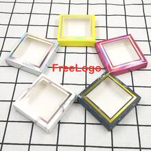 NEW  3D Mink Lashes square Cardboard Box False Eyelashes Packaging Box free Logo sticker Empty Eyelash Packaging Box makeup 2024 - buy cheap