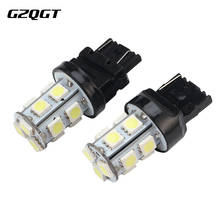 100x T25/3156 3157 13SMD холодный белый Светодиодный автомобильный DRL ходовой задний тормоз задние сигнальные лампы для Focus Mondeo 2024 - купить недорого