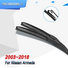 INCREDIBLE Hybrid Wiper Blades for Nissan Armada Fit Hook Arms Model Year From 2003 to 2018 2024 - buy cheap