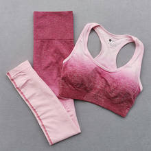 Seamless Women's Yoga Set Gym Clothing Sports Bra+Leggings Workout 2 Pcs Sports Suit Women Energy Fitness Sportswear Active Wear 2024 - buy cheap