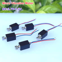 Micro Motor de vibración de 4x8mm, Gamepad vibrador DC 3,7 V 4,2 V, Motor cilíndrico 0408 sin núcleo con cable, vibrador para teléfono móvil 2024 - compra barato