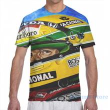 Ayrton Senna-Camiseta de manga corta para hombre y mujer, camisa con estampado integral, a la moda 2024 - compra barato