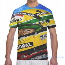 Ayrton senna o melhor dos homens camiseta das mulheres por todo o lado impressão moda menina t camisa menino topos t camisas de manga curta 2024 - compre barato