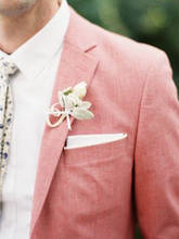 Пиджак мужской льняной на заказ, Повседневный, на свадьбу 2024 - купить недорого