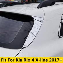 Rear Wing Tailgate Door Window Stripes Sequins Decoration Cover Kit Trim Exterior Accessories For Kia Rio 4 X-line 2017 - 2020 2024 - buy cheap