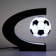 2019 New Magnetic levitation 3 inch football glowing globe creative gift home practical decoration new exotic craft gift 2024 - buy cheap