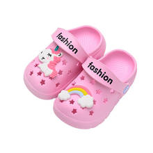 Unicorn Sandals for Boy Girl Rainbow Horse Shoes Summer Toddler Animal Kids Outdoor Baby Sandals PVC Cartoon Kids Sandals 2024 - buy cheap