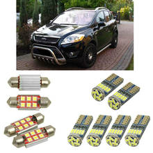 Luzes led internas para carro, lâmpadas para placa de carro ford kuga mk1 6 peças 2024 - compre barato