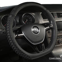 CUWEUSANG углеродного волокна Кожаный чехол рулевого колеса автомобиля для Тойоты Corolla CHR Avensis RAV4 Auris Yaris Land Cruiser Prado 2024 - купить недорого
