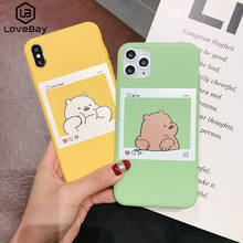 Lovebay For iPhone 7 8 6 6s Plus X XR XS 11 Pro Max Phone Case Cute Animals Candy Colorful Bear Soft Silicone Couples INS Cover 2024 - buy cheap