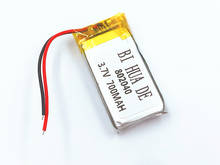 Batería de polímero de 700 mah, 3,7 V, 802040, recargable para casa inteligente, batería de iones de litio para dvr, GPS, MP3, MP4, Altavoz Bluetooth, lápiz de lectura, bricolaje 2024 - compra barato