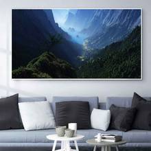 Landscape oil painting mysterious Village Forest art canvas painting living room corridor office home decoration mural 2024 - buy cheap