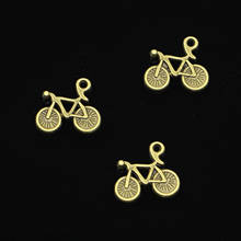 120 pcs Antique Bronze Plated bike bicycle Charms Pendant For DIY Necklace Bracelet Jewelry Making DIY Handmade 15*13mm 2024 - buy cheap