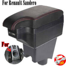 For Renault Sandero Armrest 2013 Retrofit parts dedicated Car Armrest box Center Storage box car accessories Interior 6USB 2024 - buy cheap