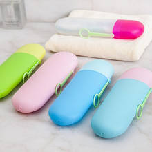 1pc free shipping Fashion Portable Travel Toothbrush Box Case Plastic Container for Toothbrush,Toothbrush Holder Tube case 2024 - купить недорого