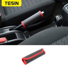 TESIN Handbrake Grips for Suzuki Jimny JB74 Leather Car Hand Brake Protect Cover for Suzuki Jimny 2019 2020 Interior Accessories 2024 - buy cheap