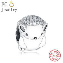 FC Jewelry Fit Original Brand Charm Bracelet 925 Silver Hedgehog Nino Bead Making Family Baby Daughter Berloque New Arrival 2024 - buy cheap