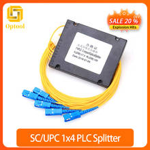 1X4 SC /UPC Fiber Optic FTTH Splitter FBT Optical Coupler 1x4 SC UPC Singlemode simplex plc optical splitter Free Shippping 2024 - buy cheap