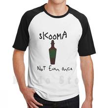 Skooma, ni una sola camiseta Diy de gran tamaño 100% algodón Skooma ni una sola vez Skyrim Elder Scrolls Betesda Oblivion Morrowind 2024 - compra barato