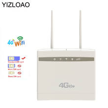 YIZLOAO 4G/LTE CPE WIFI Router Modem with sim card slot WAN/LAN Ports Broadband Hotspot CAT4 CPE With SMA Connector Antennas 2024 - buy cheap