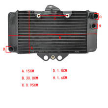 Motorcycle Radiator Motorbike Aluminum Cooling Cooler For Honda VTR250 VTR 250 250cc 1998-2008 2024 - buy cheap