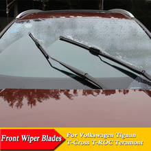 Car Windshield Wiper Blades Car Styling U Frameless Bracketless Rubber For Volkswagen T-Cross T-ROC Tiguan Touran Touareg Atlas 2024 - buy cheap