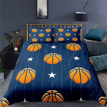 Luxury 3D Kids Boys Ball Print 2/3Pcs Bedding Set Sport Themed  Pattern Duvet Cover Pillowcase Home Textile Queen and King Size 2024 - buy cheap