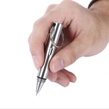Мини-тактическая ручка из нержавеющей стали, противоскользящий стеклянный выключатель, тактическая ручка для самообороны, инструмент для выживания, брелок для защиты 2024 - купить недорого