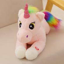 40cm Led Unicorn Lighting Up Stuffed Animals Cute Horse Kids Christmas Birthday  Plush Doll Kids Toy Gift 2024 - buy cheap