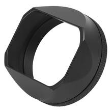 Черный/серебристый алюминиевый сплав квадратная бленда объектива с 49 мм кольцом адаптера для камеры Fujifilm Fuji X100V 2024 - купить недорого
