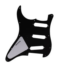 High Quality PVC 3 Ply 11 Screw Holes Pickguard Anti-scratch Plate 3-Single Coil Pickup Holes for SSS Guitar 2024 - buy cheap