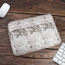 Luva do portátil de mármore 14 15.4 15.6 polegada saco portátil para macbook ar pro 13 15 caso capa para xiaomi hp lenovo dell coque pouce 2024 - compre barato
