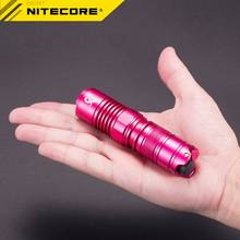 Nitecore p05 lanterna militar de preciso, mini lanterna led cree xm-2 u2 de autodefesa para aplicação de lei, preto e rosa, 18350, frete grátis