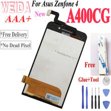 ЖК-дисплей WEIDA для Asus Zenfone 4 A400CXG, дигитайзер сенсорного экрана в сборе с рамкой и инструментом, ЖК-дисплей A400CG 2024 - купить недорого