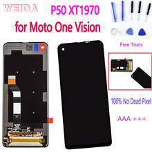 Pantalla LCD Original de 6,3 pulgadas para Motorola Moto One Vision P50 XT1970, montaje de digitalizador con pantalla táctil sin píxeles muertos 2024 - compra barato