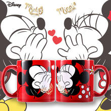 Taza de moda de Disney, Taza de cerámica de Mickey y Minnie, regalo para pareja, novedad de 2021 2024 - compra barato