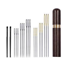 LMDZ Leather Big Eye Needles Large Eye Needles Leather Lacing Needles Leather Stitching Needle Leather Needle Sewing Needle Case 2024 - buy cheap