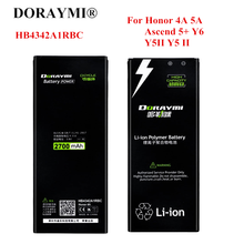 Doraymi 2700mah hb4342a1rbc bateria para huawei y5ii y5 ii ascend 5 + y6 honra 4a SCL-TL00 honra 5a LYO-L21 substituição bateria 2024 - compre barato