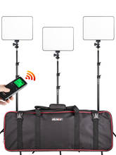 VILROX 3/2pcs VL-200T Bi-color Dimmable Wireless remote LED Video Light Panel Lighting Kit+75" Light Stand for studio shooting 2024 - buy cheap
