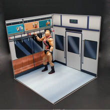 Collectible 1/12 escala figura cena acessórios mini móveis modelo de bonde metrô para 6 polegadas figura ação boneca 2024 - compre barato