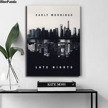 Póster de earmorning Late Nights para decoración del hogar, pintura de inspiración sobre lienzo, arte de pared para dormitorio, imágenes 2024 - compra barato