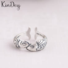 Kindey новые модные серебристого цвета кольца с рыбками для женщин свадебные мужские ювелирные изделия кольца на палец оптовая продажа 2024 - купить недорого