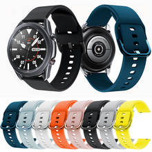 Correa de repuesto deportiva para Samsung Galaxy Watch 3, de 20mm, 22mm, 41mm, 45mm, pulsera de silicona 2024 - compra barato
