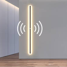 Lámpara led de pared moderna con Sensor de movimiento, tira larga superbrillante de 40W, luz de fondo para pasillo, dormitorio, iluminación interior 2024 - compra barato