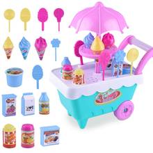 Lovely Simulation Candy Lollipop Ice Cream Plastic Trolley Children Girls Toy 2024 - buy cheap