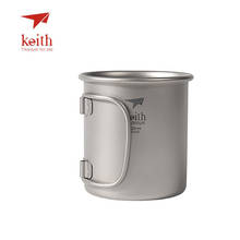 Keith Outdoor Folding Titanium Water Mugs Drinkware Camping Cups No Lid Ultralight Portable Outdoor Travel Mug 40g 220ml Ti3200 2024 - buy cheap