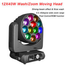 12X40W RGBW 4IN1 LED Lyre Moving Head Light Wash Zoom Light Party Light Dj Stage Light Night Club Pixel Control DMX RDM Function 2024 - buy cheap