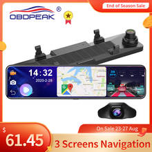 Автомобильный видеорегистратор OBDPEAK D80, регистратор DVR с Android 8,1, 4G, 1080P, зеркало с экраном камеры заднего вида, Wi-Fi, ночное виденье, потоковые медиа, GPS, ADAS 2024 - купить недорого